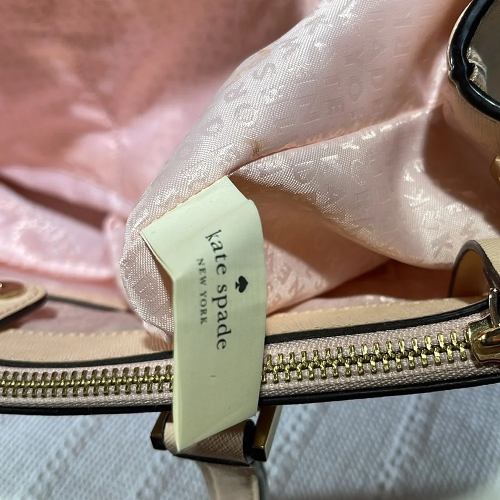 Kate Spade Blush Pink Commuter Handbag;‎ no long strap.